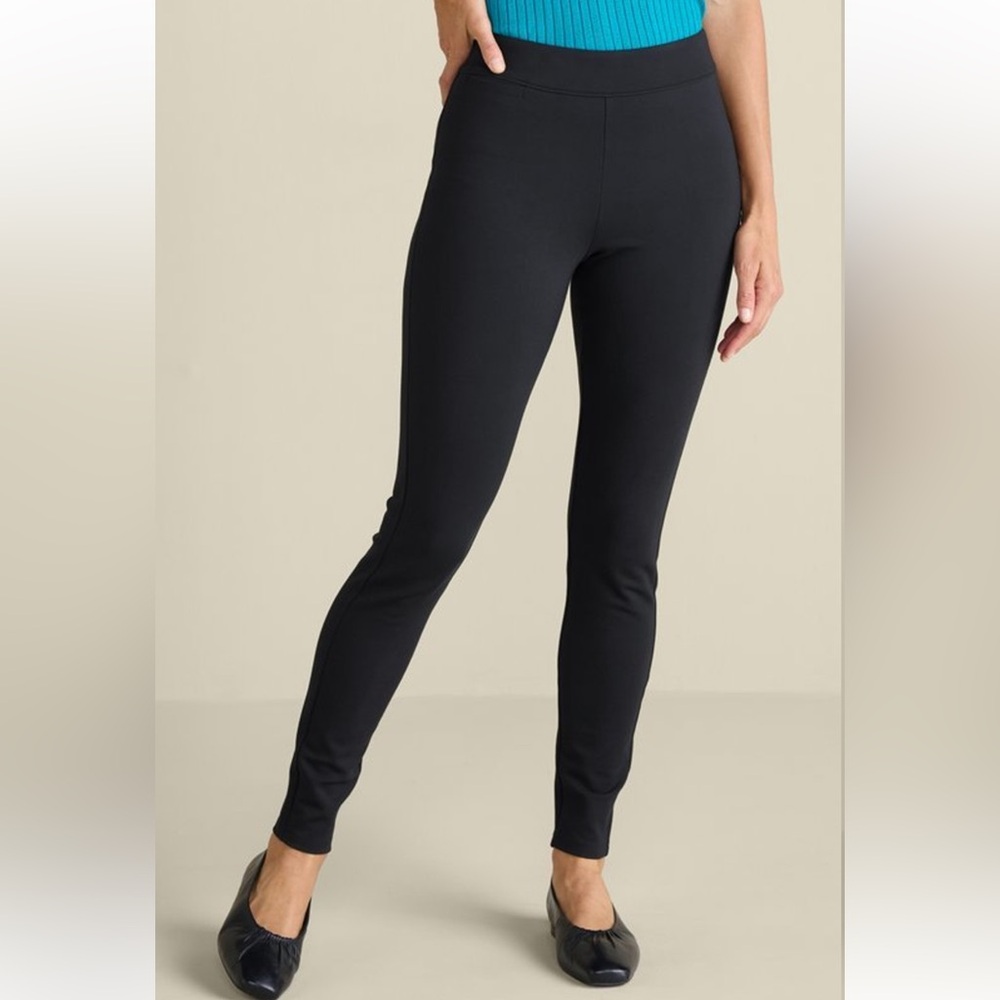 Soft Surroundings Leggings Soft Essential Ponte Navy Size Small